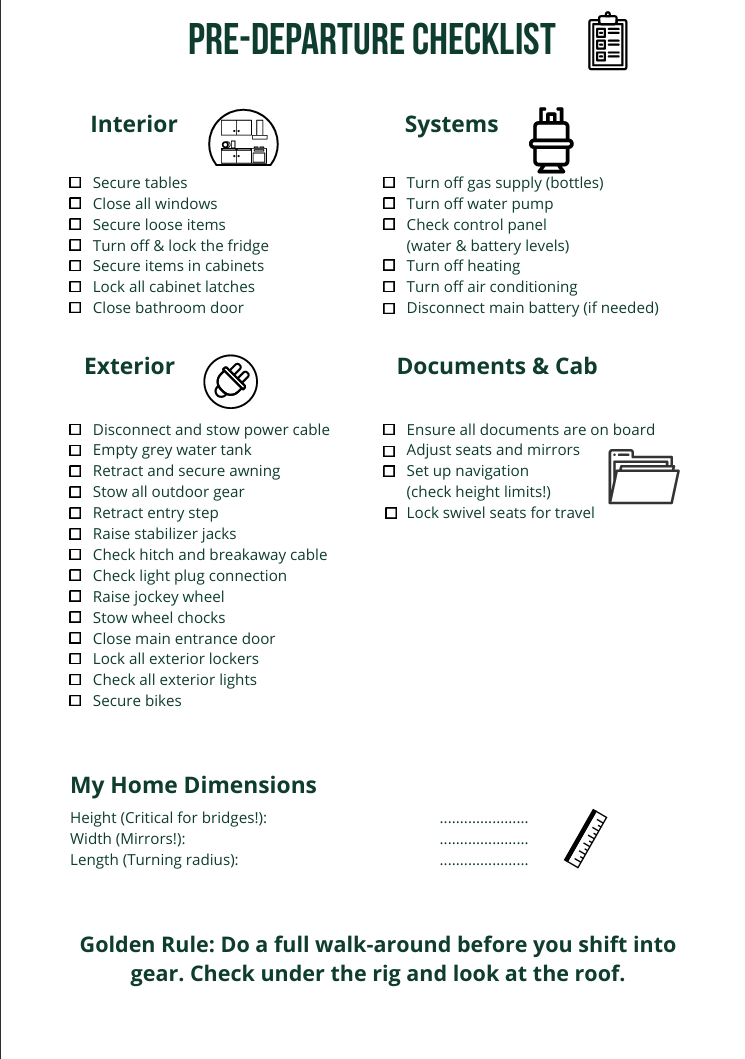 The Rolling Home Essentials – Digital Planner for Campervan & Caravan Owners