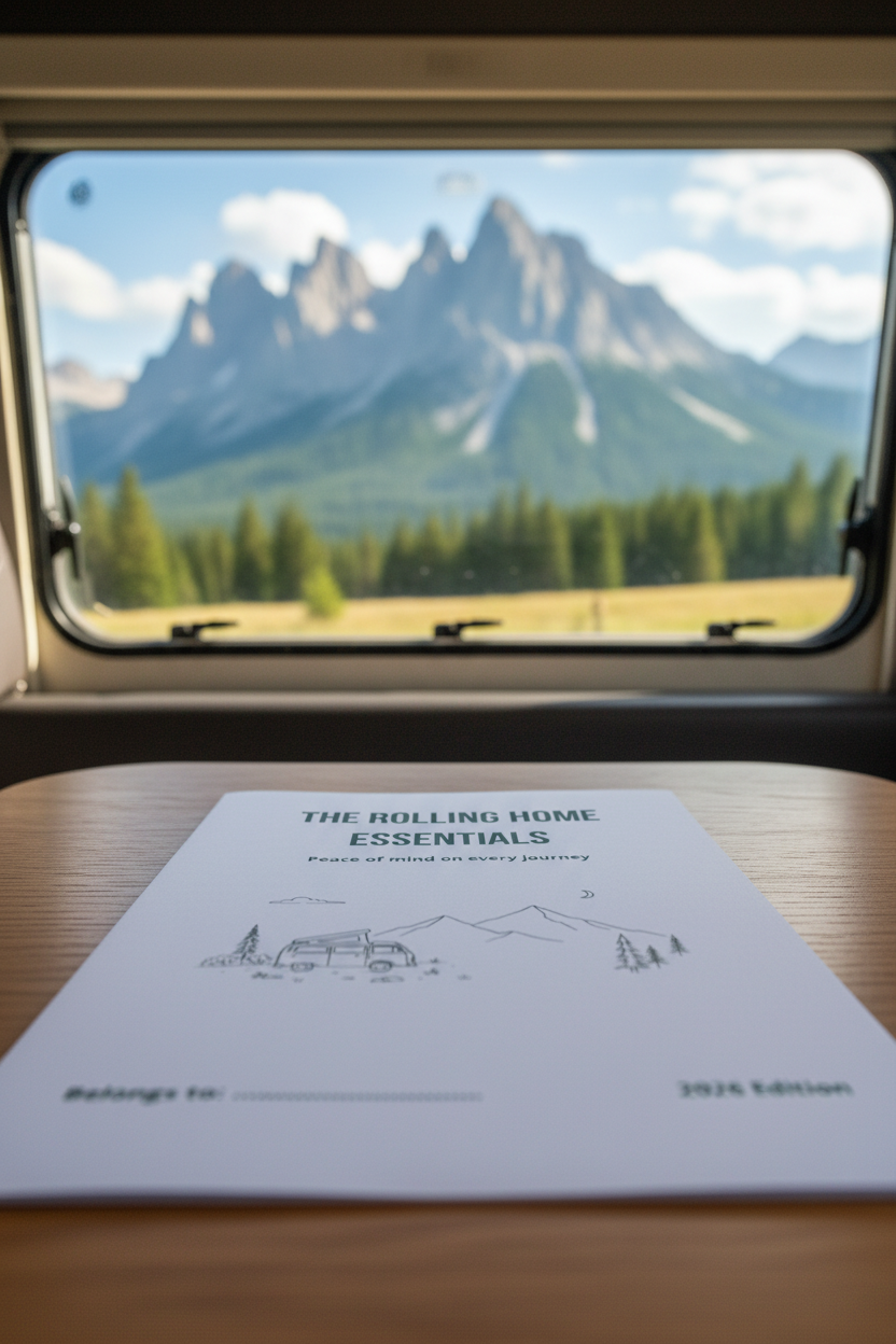The Rolling Home Essentials – lifestyle photo in campervan